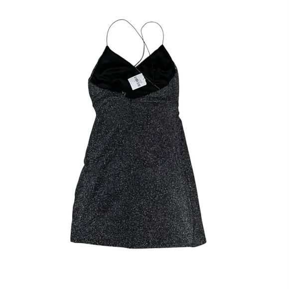 Silver Sparkly Dress Size Large - Picture 3 of 6